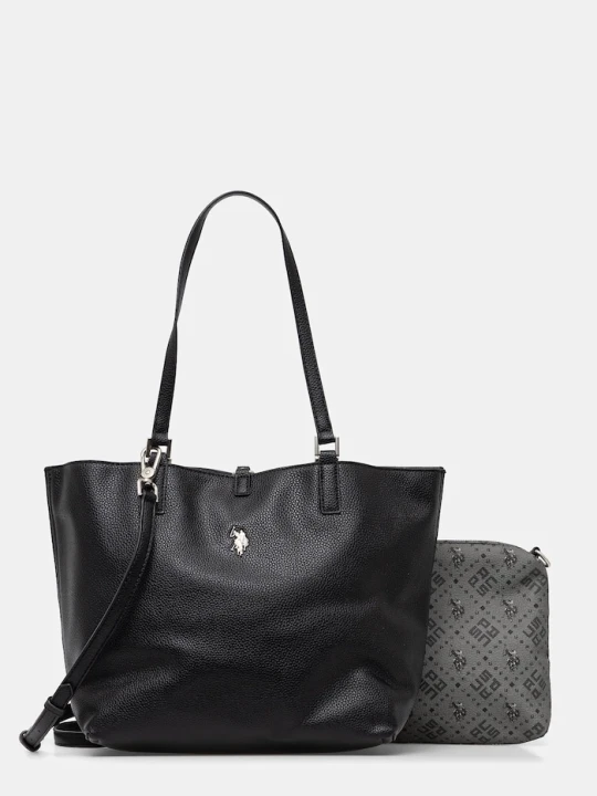 Zdjęcie produktu U.S. Polo Assn. torebka shopper damska z imitacji skóry Malibu czarny