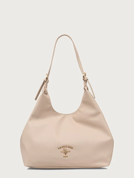 Zdjęcie produktu U.S. Polo Assn. torebka hobo damska z imitacji skóry Stanford beżowy