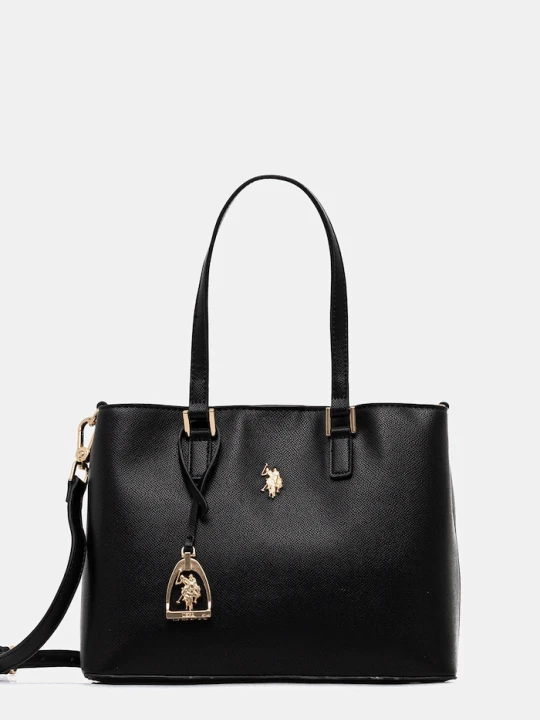 Zdjęcie produktu U.S. Polo Assn. torebka tote damska z imitacji skóry Jones czarny