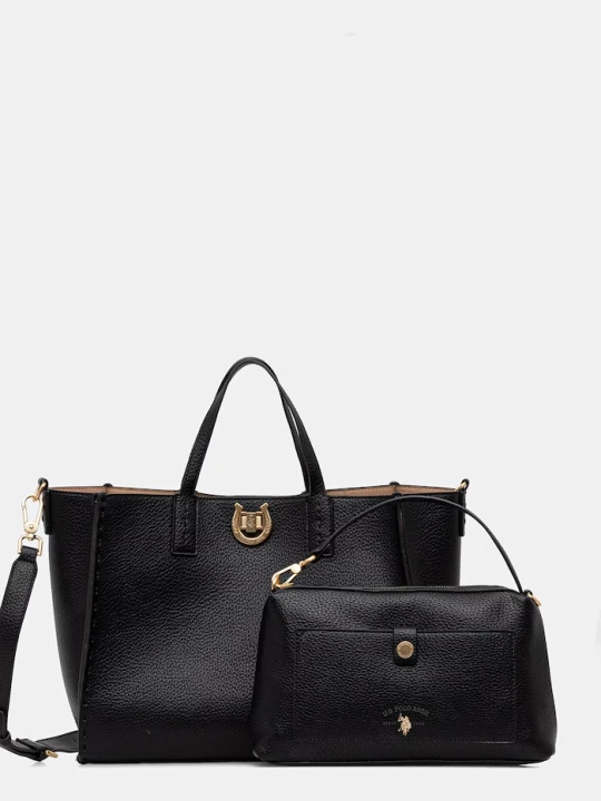 Zdjęcie produktu U.S. Polo Assn. torebka shopper damska z imitacji skóry MIDDLETON czarny