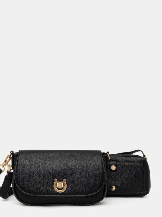 Zdjęcie produktu U.S. Polo Assn. torebka crossbody damska z imitacji skóry Middleton czarny