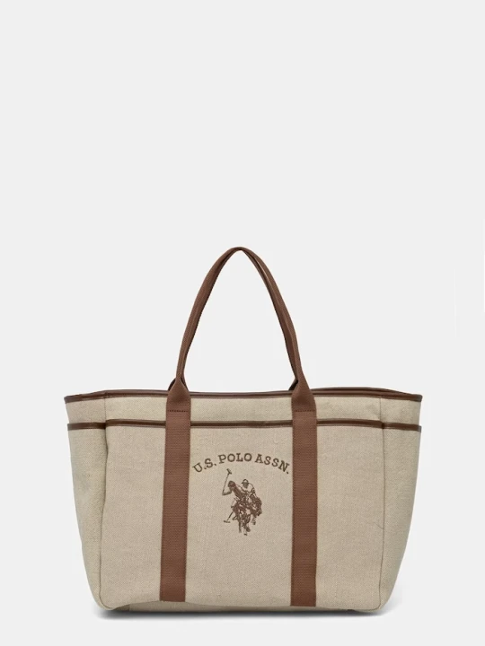 Zdjęcie produktu U.S. Polo Assn. torebka shopper damska POOL SIDE beżowy