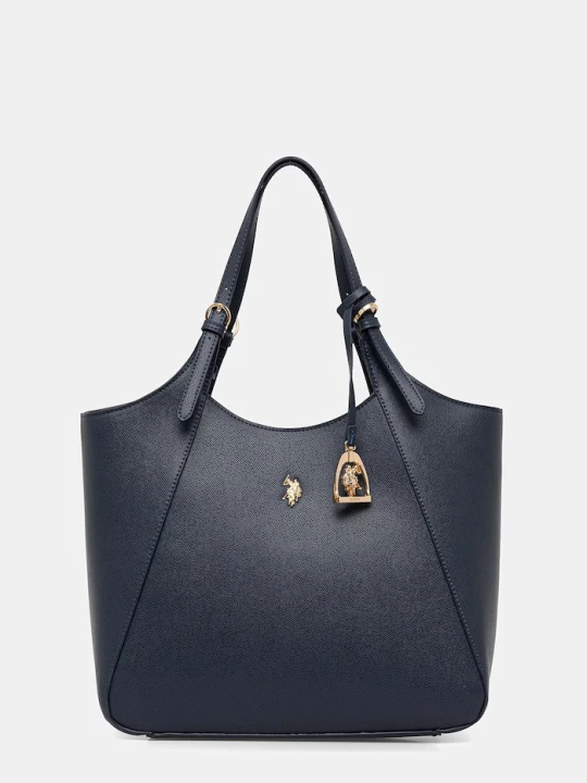 Zdjęcie produktu U.S. Polo Assn. torebka shopper damska z imitacji skóry JONES granatowy