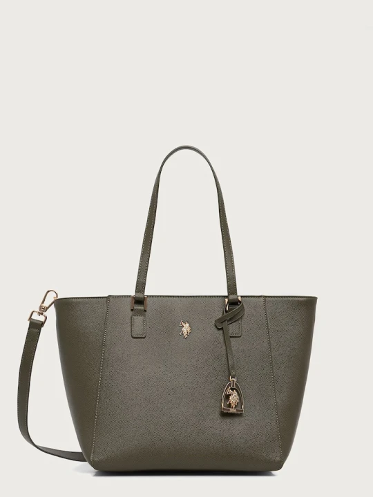 Zdjęcie produktu U.S. Polo Assn. torebka shopper damska z imitacji skóry Jones zielony