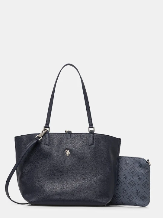 Zdjęcie produktu U.S. Polo Assn. torebka shopper damska z imitacji skóry Malibu granatowy