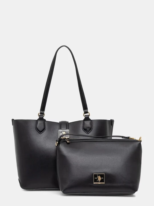 Zdjęcie produktu U.S. Polo Assn. torebka shopper damska z imitacji skóry MARGARET czarny