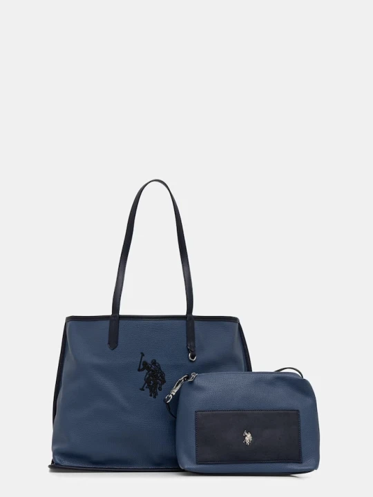 Zdjęcie produktu U.S. Polo Assn. torebka shopper damska z imitacji skóry SURREY granatowy