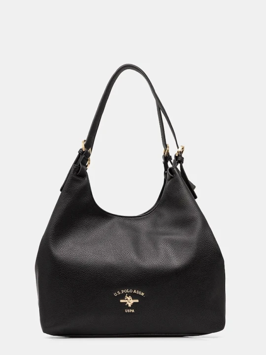 Zdjęcie produktu U.S. Polo Assn. torebka hobo damska z imitacji skóry Stanford czarny
