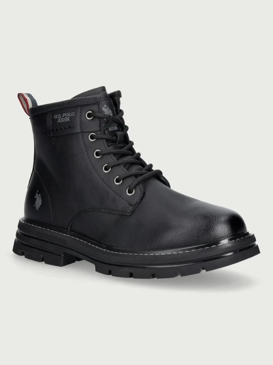 Zdjęcie produktu U.S. Polo Assn. trapery męskie skórzane BERNY002 czarny