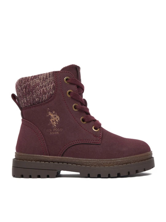 Zdjęcie produktu U.S. Polo Assn. Trzewiki EO-VLAD001K / GYT1-BOR003 Bordowy