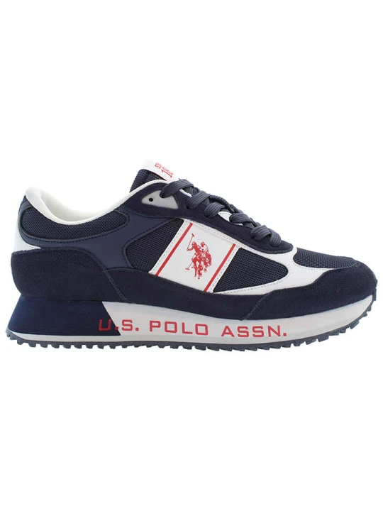 Zdjęcie produktu U.S. Polo Skórzane sneakersy w kolorze granatowym rozmiar: 44