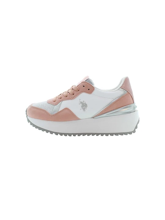 Zdjęcie produktu U.S. Polo Sneakersy w kolorze biało-jasnoróżowym rozmiar: 41