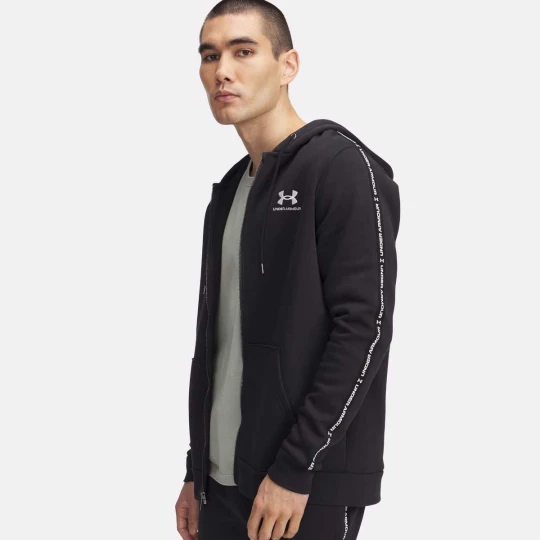 Zdjęcie produktu UA Icon Fleece FZ Taping black Under Armour