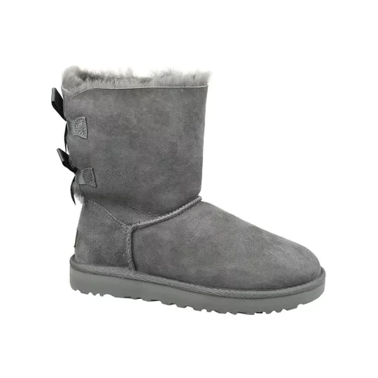 Zdjęcie produktu UGG Bailey Bow II 1016225-GREY, Damskie, Szare, buty zimowe, skóra naturalna, rozmiar: 41