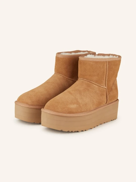 Zdjęcie produktu Ugg Botki Na Platformie Classic Mini Platform braun CAMELOWY
