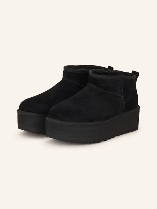 Zdjęcie produktu Ugg Botki Na Platformie Classic Ultra Mini Platform schwarz CZARNY