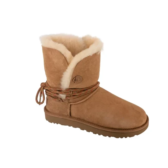 Zdjęcie produktu UGG Classic Bailey Tie Boot 1171530-CHE, Damskie, Brązowe, buty zimowe, skóra zamszowa, rozmiar: 36