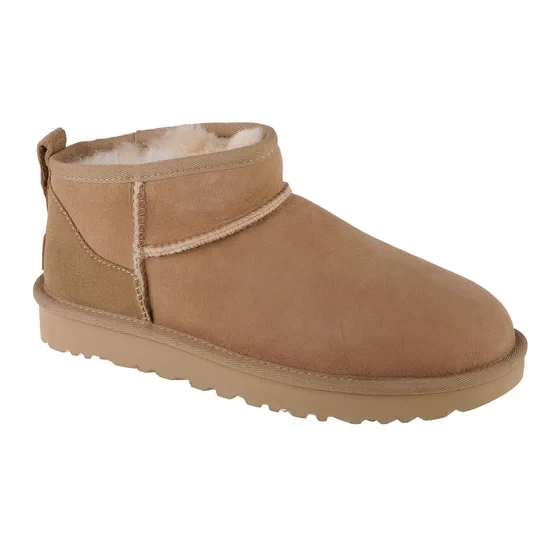 Zdjęcie produktu UGG Classic Ultra Mini 1116109-SAN, Damskie, Beżowe, buty zimowe, skóra zamszowa, rozmiar: 37
