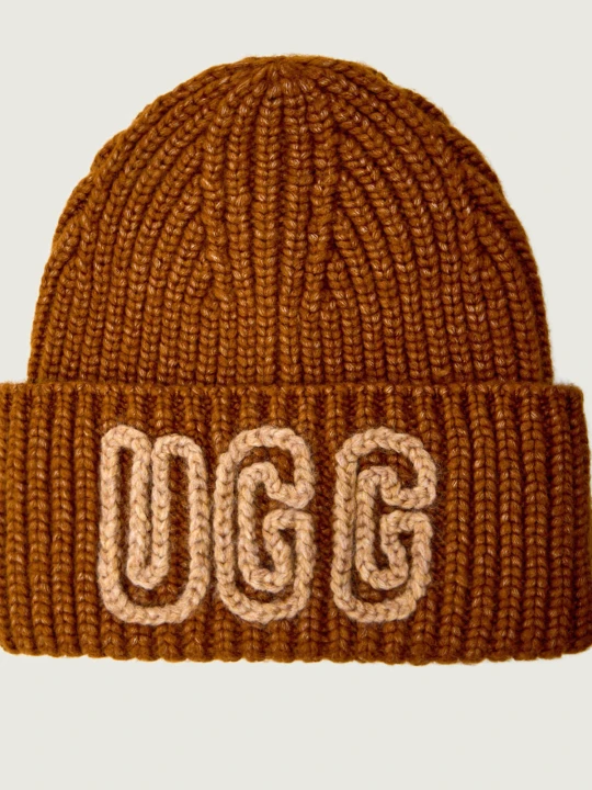 Zdjęcie produktu UGG Czapka CHUNKY | z dodatkiem wełny brązowy