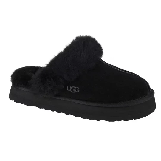 Zdjęcie produktu UGG Disquette Slippers 1122550-BLK, Damskie, Czarne, kapcie, skóra zamszowa, rozmiar: 38