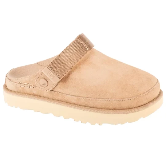 Zdjęcie produktu UGG Goldenstar Clog 1138252-SAN, Damskie, Brązowe, klapki, skóra zamszowa, rozmiar: 37