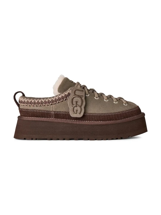 Zdjęcie produktu UGG kapcie damskie zamszowe W Heritage Lace-Up Slipper beżowy
