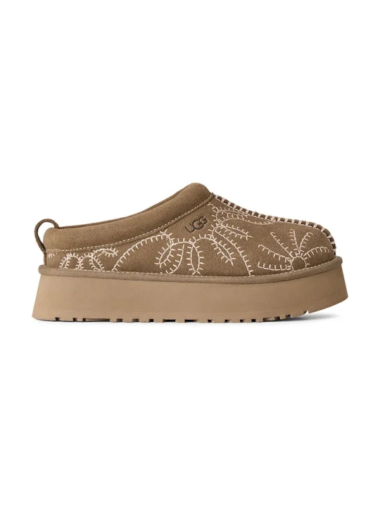 Zdjęcie produktu UGG kapcie damskie zamszowe W Tazz Botanic brązowy
