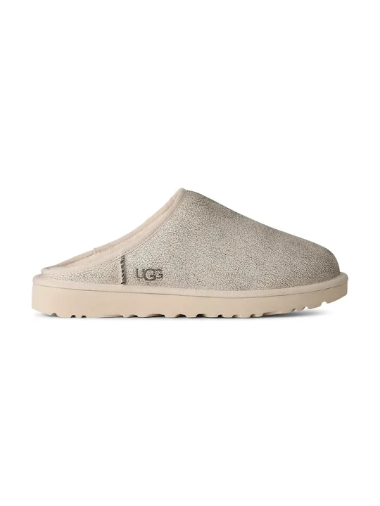 Zdjęcie produktu UGG kapcie męskie skórzane M Classic Slip-On Crackle beżowy
