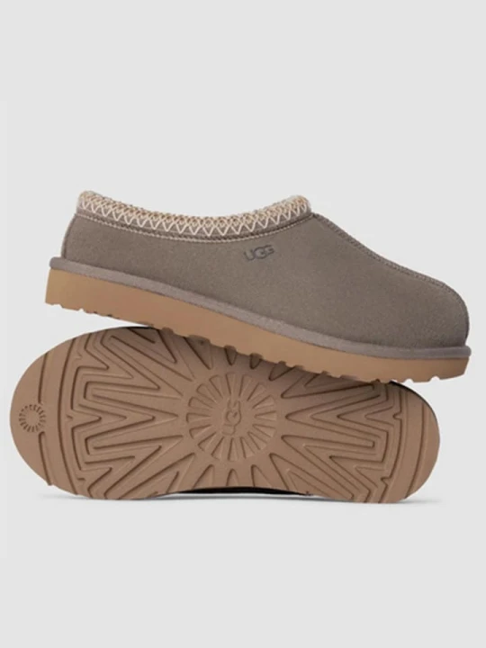 Zdjęcie produktu UGG Kapcie "Tasman" w kolorze szarym ze skóry owczej rozmiar: 37