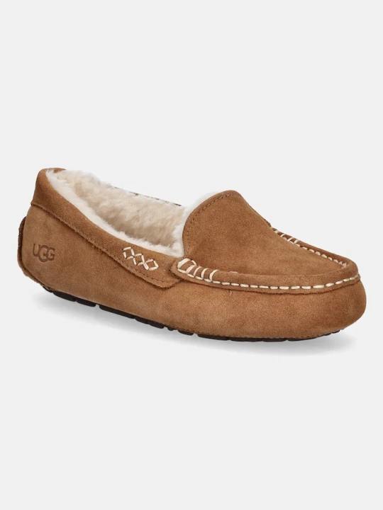 Zdjęcie produktu UGG - Kapcie zamszowe Ansley brązowy
