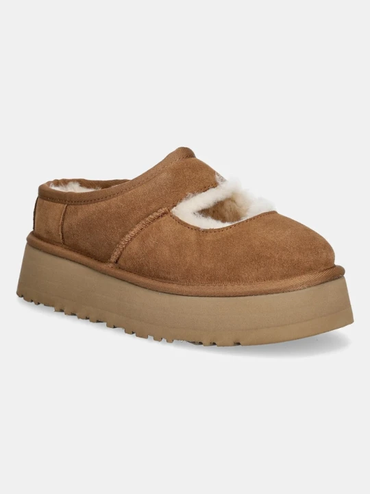 Zdjęcie produktu UGG kapcie zamszowe Bea Mary Jane brązowy