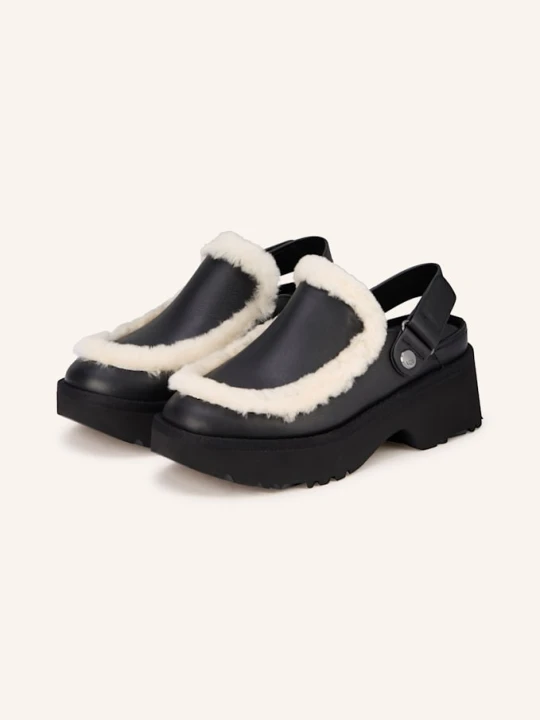 Zdjęcie produktu Ugg Klapki Na Platformie Esmee Ze Sztucznym Futrem schwarz