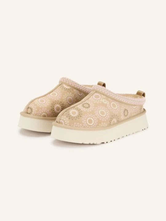 Zdjęcie produktu Ugg Klapki Z Płaską Podeszwą Tazz Sun Stitch beige