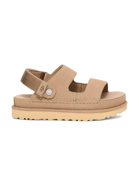 Zdjęcie produktu UGG klapki zamszowe Goldenstar Glide beżowy