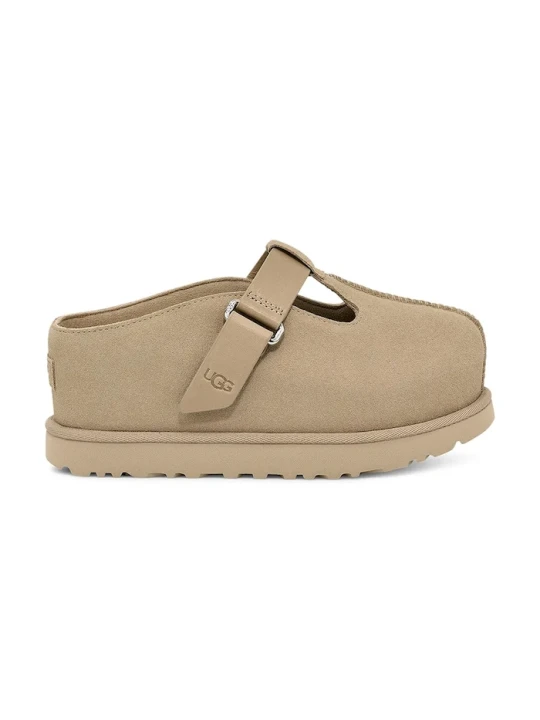 Zdjęcie produktu UGG klapki zamszowe Goldenstar Hi Clog beżowy