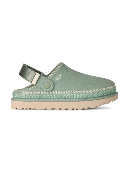 Zdjęcie produktu UGG klapki zamszowe W Goldenstar Meadow Accent Clog turkusowy