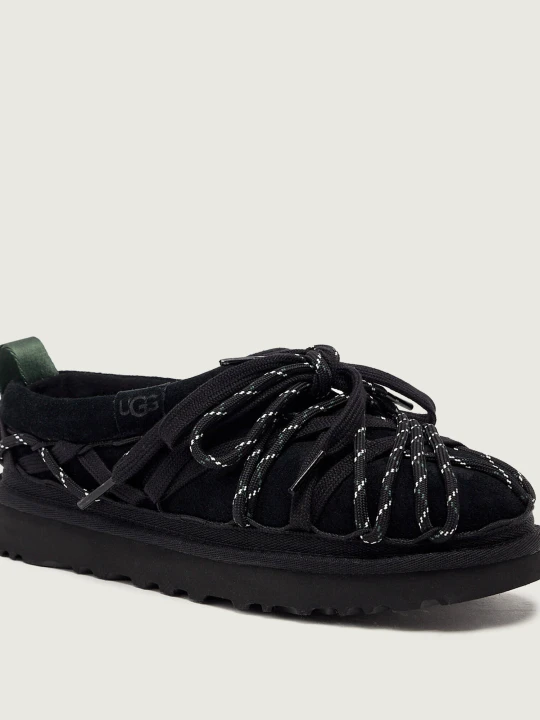 Zdjęcie produktu UGG Mule TASMAN LACE | zamsz | z dodatkiem wełny czarny