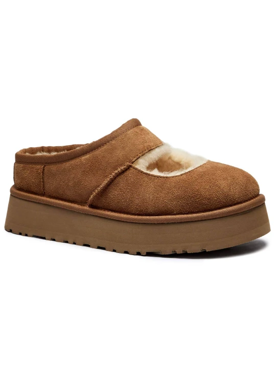 Zdjęcie produktu UGG Mule W Bea Mary Jane | z dodatkiem wełny | zamsz beżowy