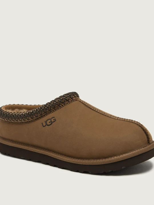 Zdjęcie produktu UGG Ocieplane mule M Tasman II Nubuck | zamsz | z dodatkiem wełny brązowy