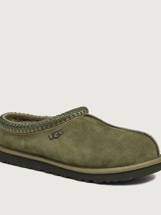 Zdjęcie produktu UGG Ocieplane mule M Tasman II | zamsz | z dodatkiem wełny oliwkowy