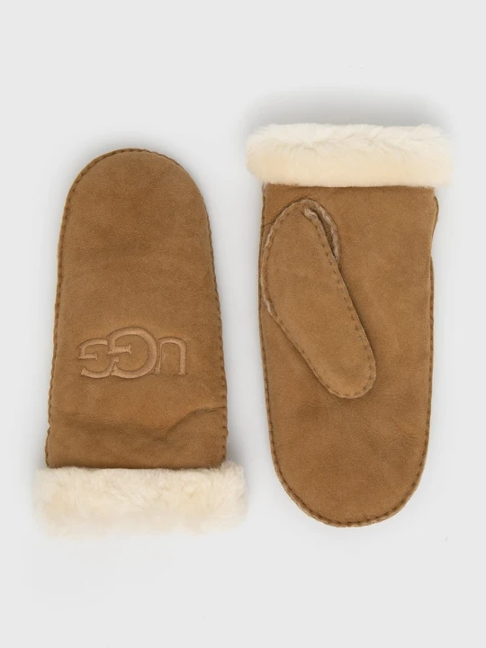 Zdjęcie produktu UGG rękawiczki damskie zamszowe brązowy