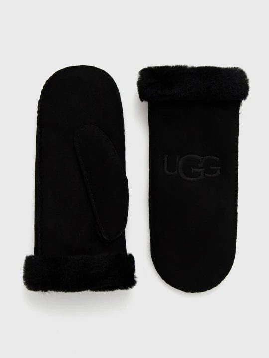 Zdjęcie produktu UGG rękawiczki damskie zamszowe czarny