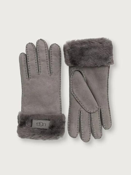 Zdjęcie produktu UGG rękawiczki damskie zamszowe szary