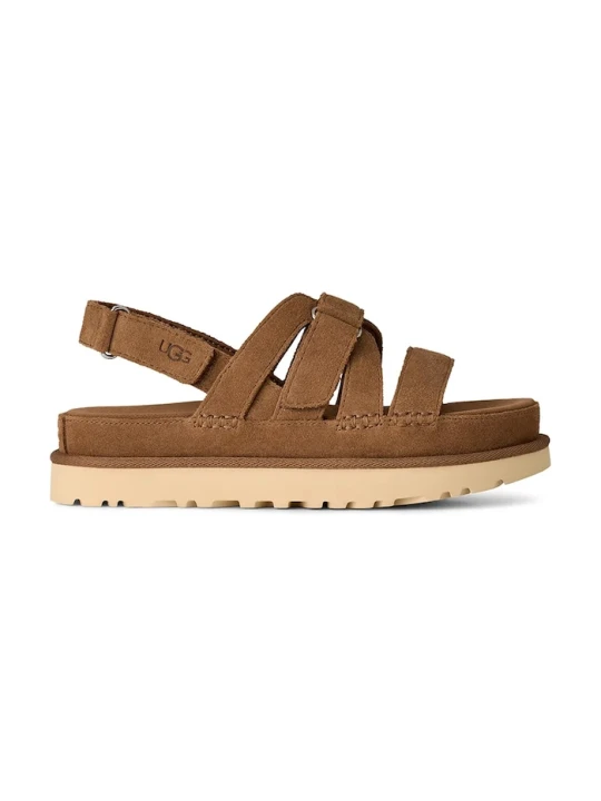 Zdjęcie produktu UGG sandały zamszowe W Goldenstar Gleam brązowy