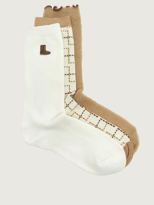 Zdjęcie produktu UGG Skarpety 3-pack Classic Crew beżowy