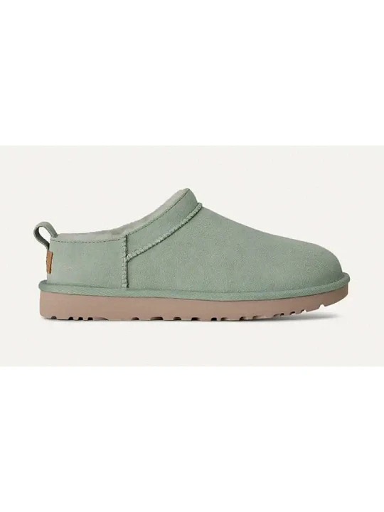 Zdjęcie produktu UGG Skórzane botki "Classic Micro" w kolorze zielonym rozmiar: 36