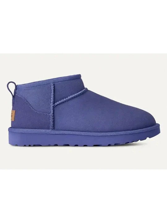 Zdjęcie produktu UGG Skórzane botki "Classic Ultra Mini" w kolorze fioletowym rozmiar: 38