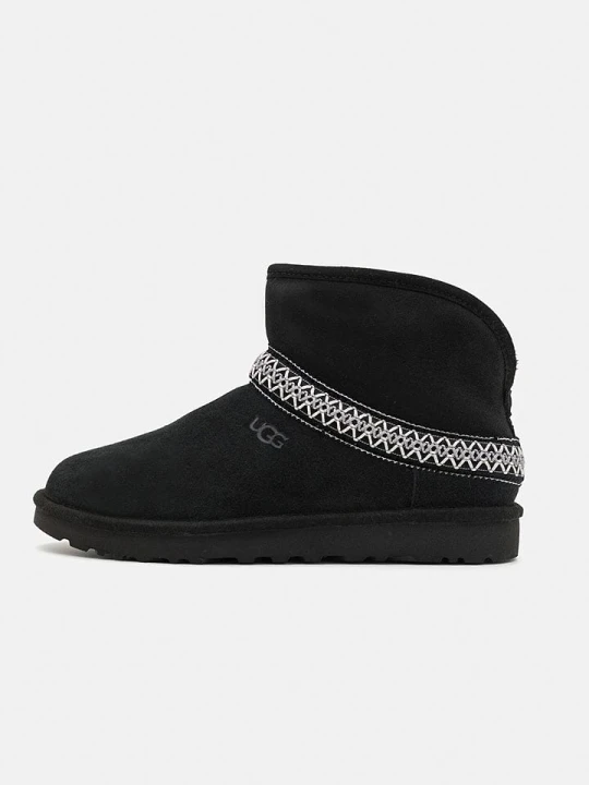 Zdjęcie produktu UGG Skórzane botki "Crescent" w kolorze czarnym rozmiar: 37