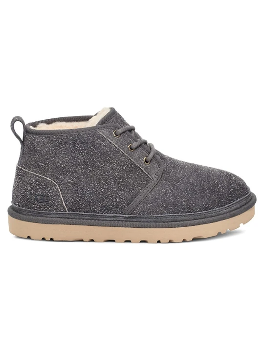 Zdjęcie produktu UGG Skórzane botki "Neumel Shaggy" w kolorze szarym rozmiar: 44