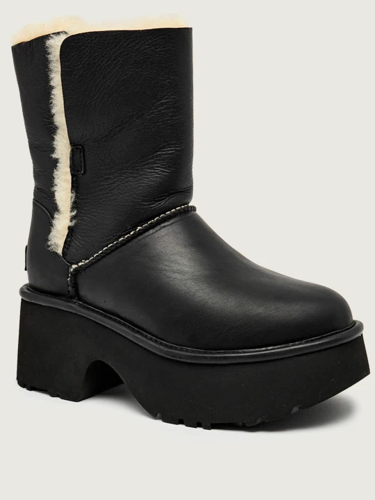 Zdjęcie produktu UGG Skórzane botki W ESMEE | z dodatkiem wełny czarny